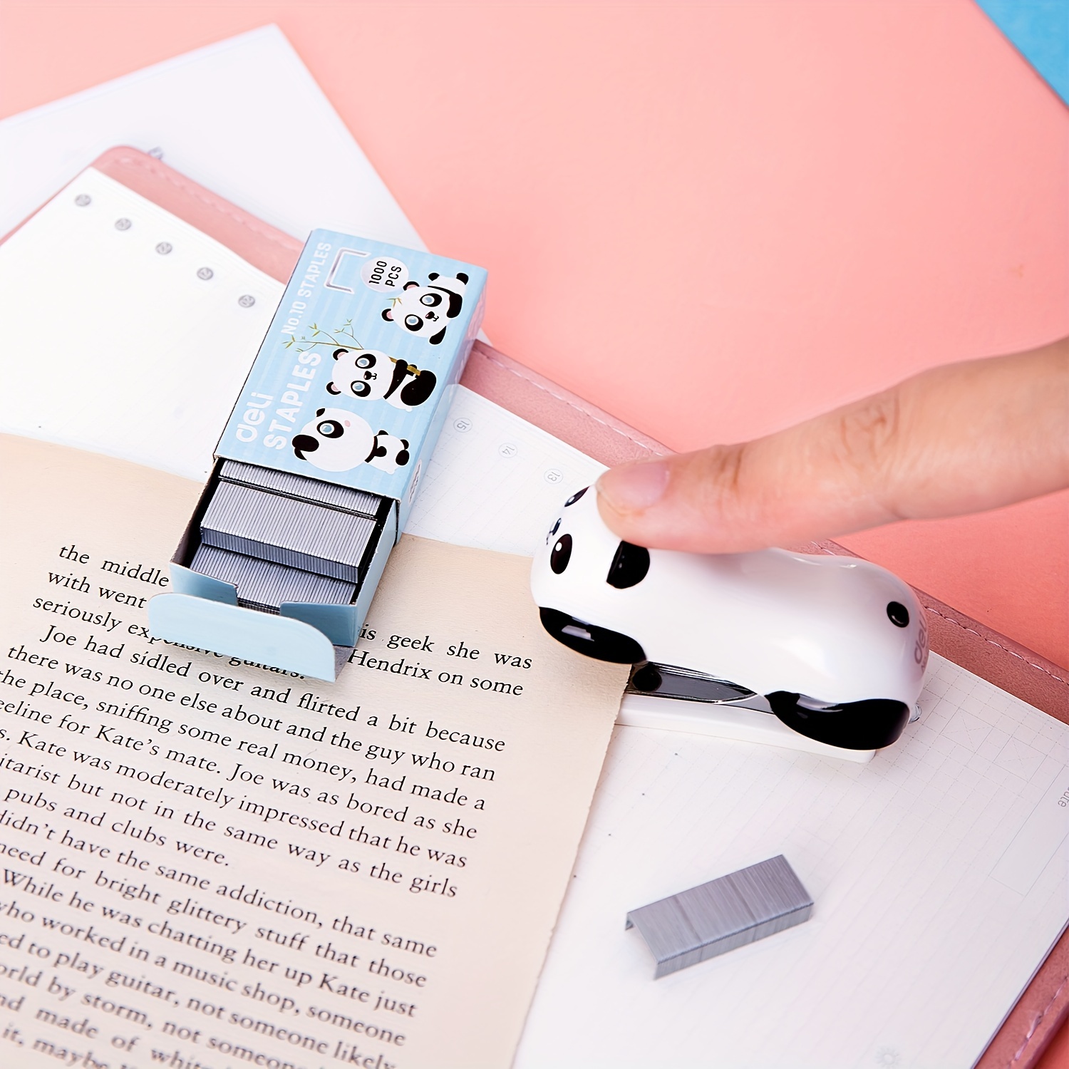 DELI Cartoon Mini Stapler Set  - Stapler Heavy Duty ulasan dan harga