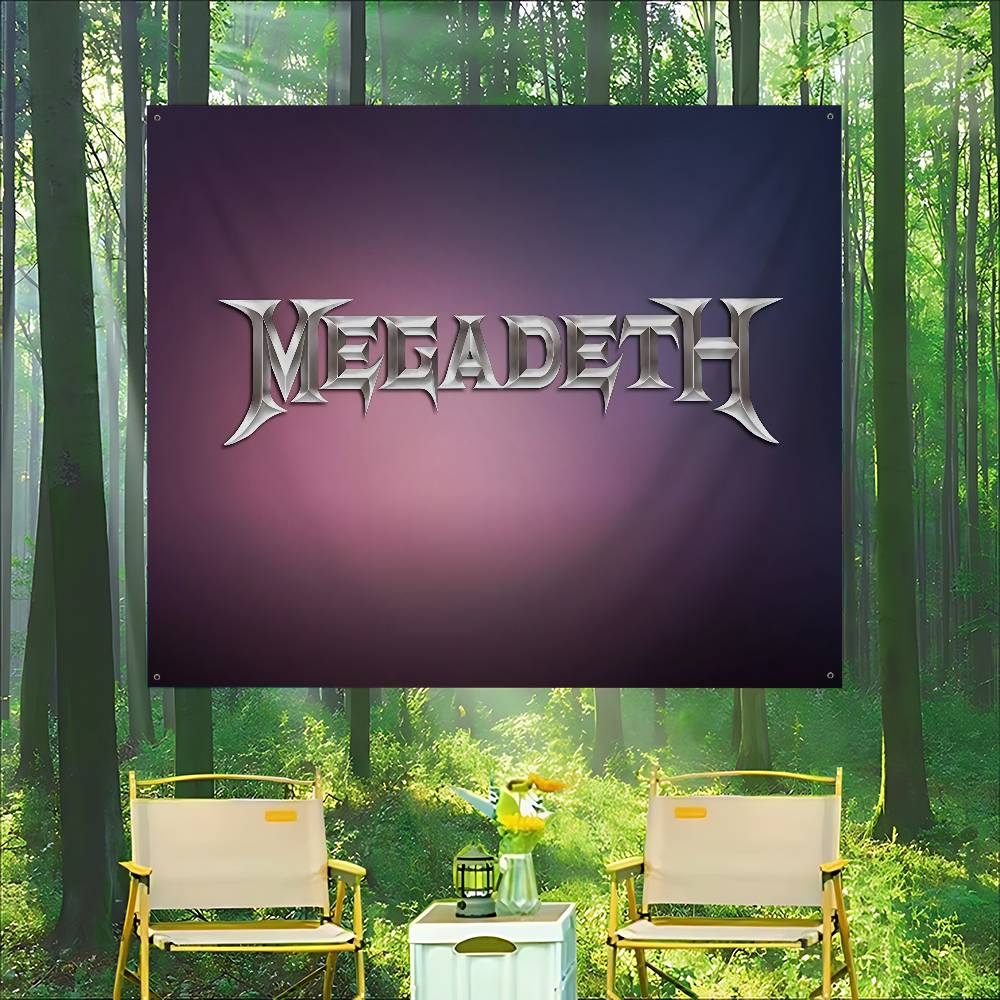 Rock Metal Band M-Megadeth Adv - Commercial Printing Company ulasan dan harga